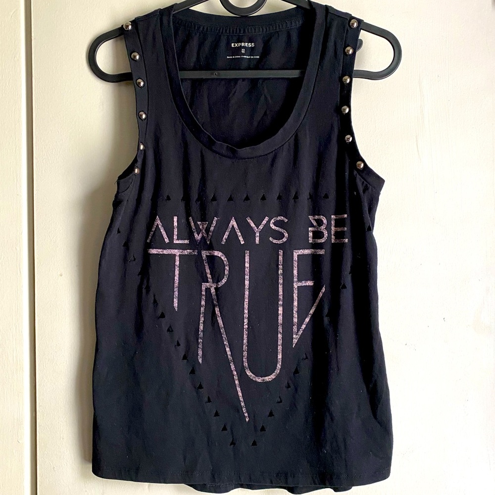 Express Studded Sleeveless Shirt